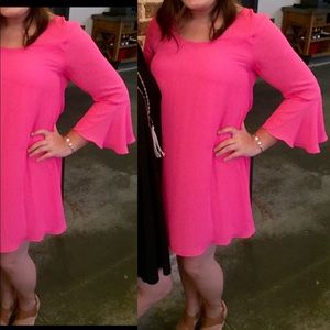 Hot pink dress
